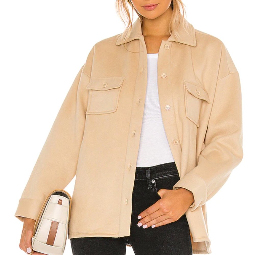 Lovers + Friends Belted Utility Fleece Jacket